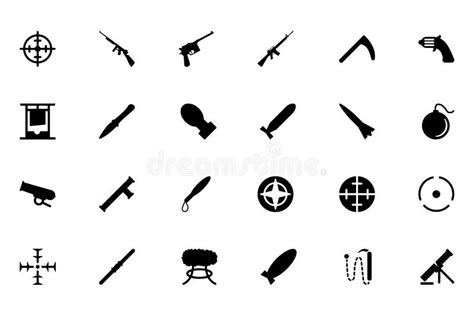 Ic Nes De Vecteur D Armes Illustration Stock Illustration Du