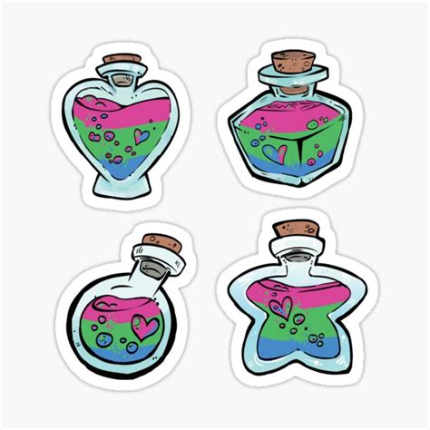 Potions Of Pride Polysexual Sticker For Sale By Ovaettr Redbubble