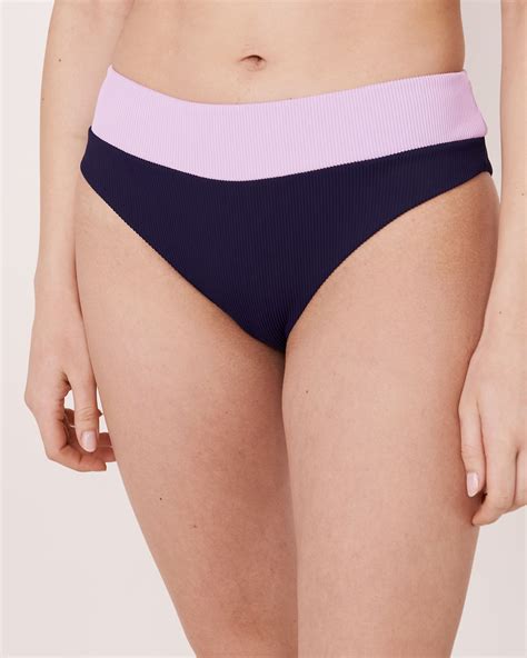 La Vie En Rose BRIGHT RIB Recycled Fibers High Leg Bikini Bottom