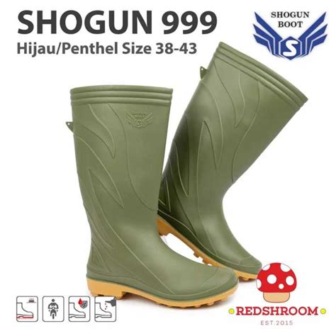 Sepatu Boot Tinggi Shogun Hijau Sepatu Perkebunan Kebersihan