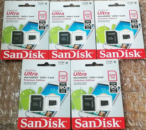 5枚セット Sandisk Microsdxcカード Uhs I Class10 200gb Sdsdquan 200g G4a 5枚セット その① 16gb ｜売買されたオークション情報