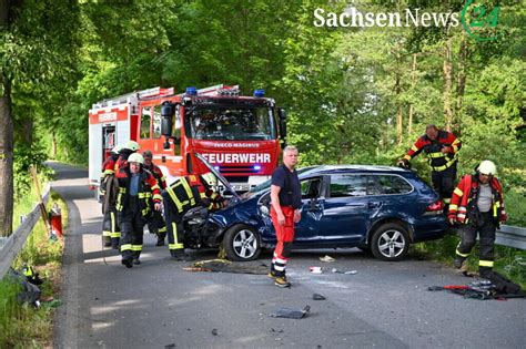 Löbau Georgewitz PKW kracht gegen Baum und überschlägt sich