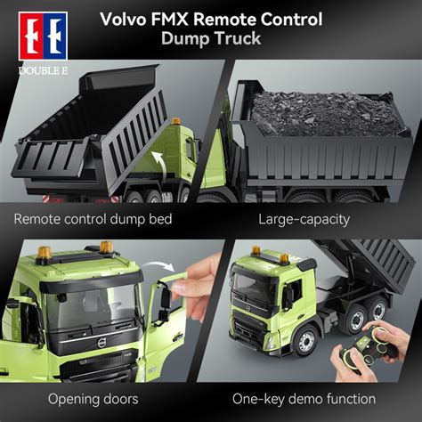 Double E E505 003 Remote Control 120 Volvo Fmx Dump Truck Constructio