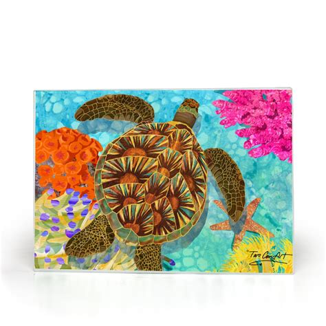 Sea Turtle Glass Cutting Boards – Two Can Art