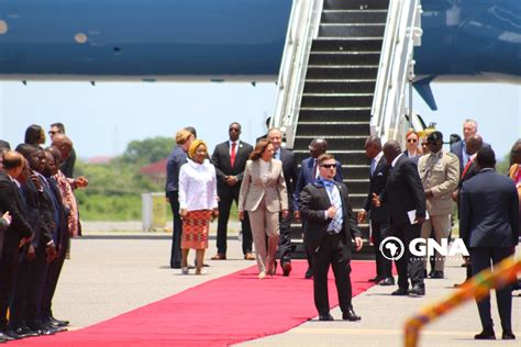 Photo Gallery: U.S Vice President Kamala Harris' arrival in Ghana ...