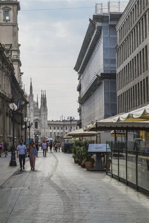 Milano City Centre Street View Editorial Stock Image Image Of