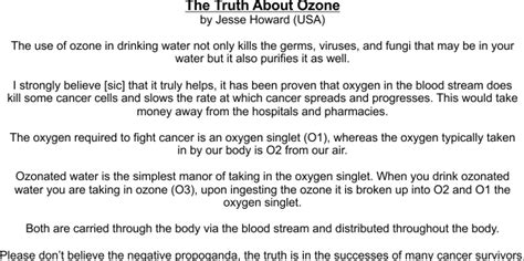 Benefits of Ozone Water