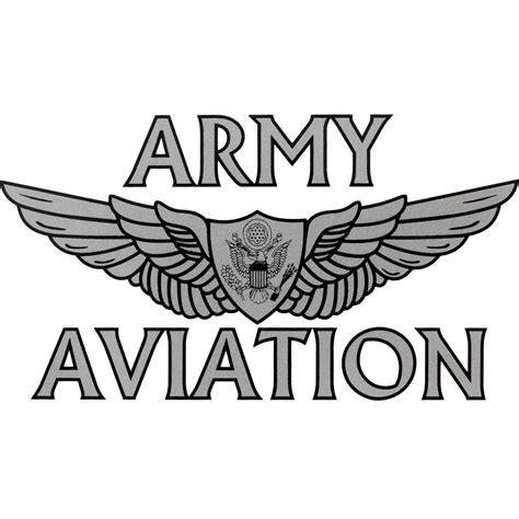 Army Aviation With Aircrew Wing Clear Decal Usamm