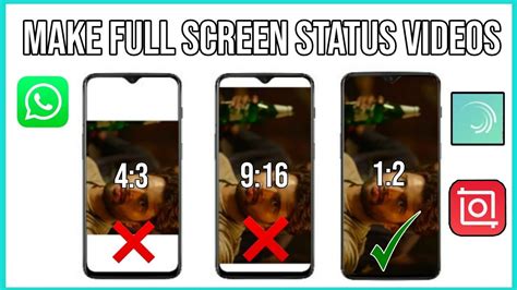 How To Make Full Screen Whatsapp Status Video Resolution Tech