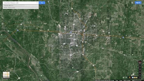 Columbia Missouri Map - United States