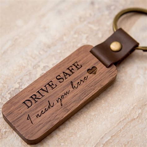 Keychain Craft Love Keychain Wooden Keychain Engraved Keychain Wood