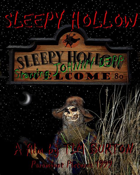 Sleepy Hollow movie poster A Mixed Media by David Lee Thompson - Fine Art America