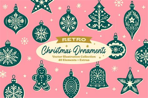 Retro Christmas Ornaments - Design Cuts