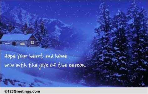 A Warm Thank You Wish On Winter. Free Thank You eCards, Greeting Cards ...