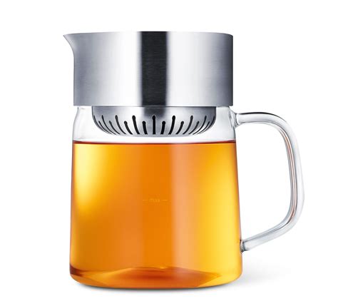 Tea Jane Glass Tea Pot With Stainless Steel Strainer