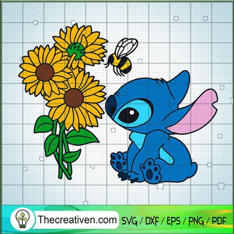 Stitch Sunflowers Svg Sunflowers Svg Stitch Svg Premium Original