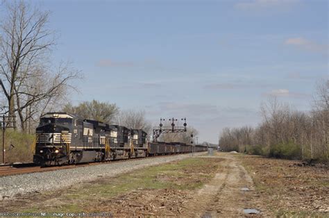 Ns 8375 On Ns 61 C Northbound At Clean Out Wayne Yard