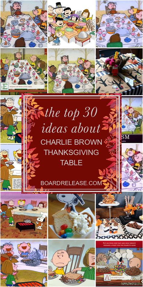 Charlie Brown Thanksgiving Meal Design Corral