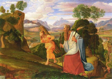 Abraham and Isaac Painting by Ferdinand Olivier