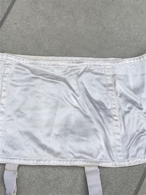 S White Garter Belt Vintage Lingerie Gem