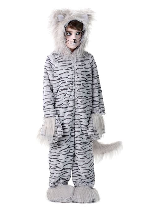 Deluxe Grey Cat Costume for Kids