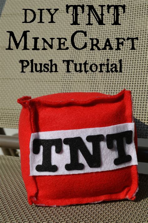 Diy Minecraft Tnt Bomb Plush Toy No Sew Tutorial