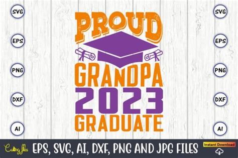 Proud Grandpa Graduate Svg Graphic By Craftartdigital Creative