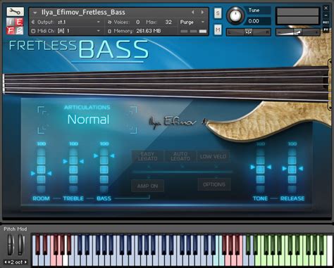 Ilya Efimov Fretless Bass Virtual Instrument Library For Kontakt