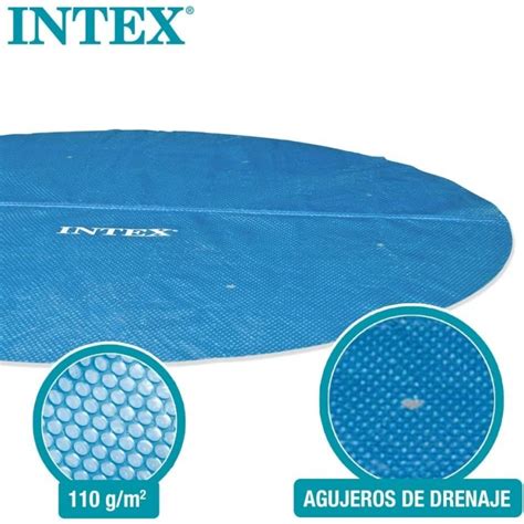 Telo Solare Termico Intex Piscina Rotonda Easy Set E Frame Cm