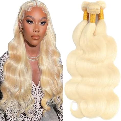 Amazon Bundles Human Hair Blonde Body Wave Bundles