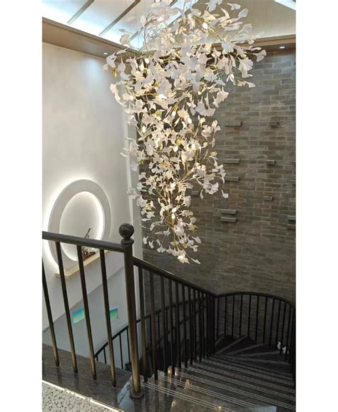 Floral Radiance Ceramic Tree Petal Chandelier Vertical Gohomme Is The