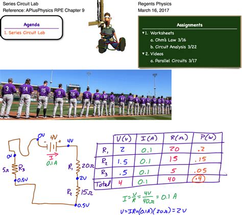 Series Circuit Lab - Regents Physics 