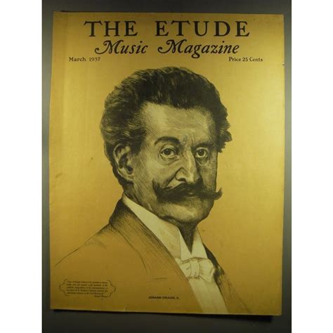 1937 The Etude Magazine Cover Johann Strauss Jr On Ebid United