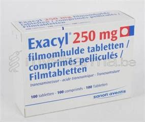 BVBA Apotheek Patrick Meysen 3990 Peer Welkom EXACYL 250 MG 100 TABL