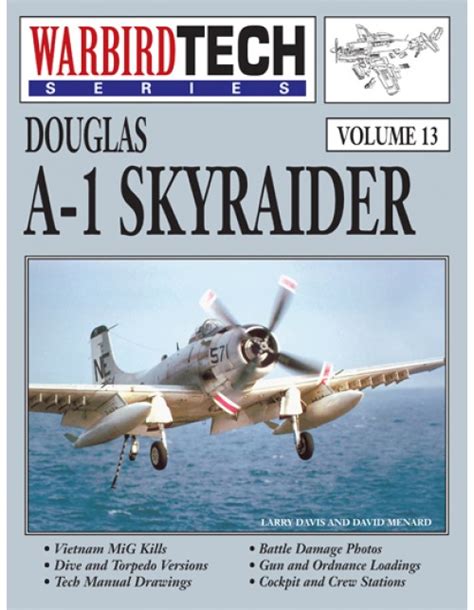 Douglas A 1 Skyraider Warbirdtech Volume 13 Autobooks Aerobooks