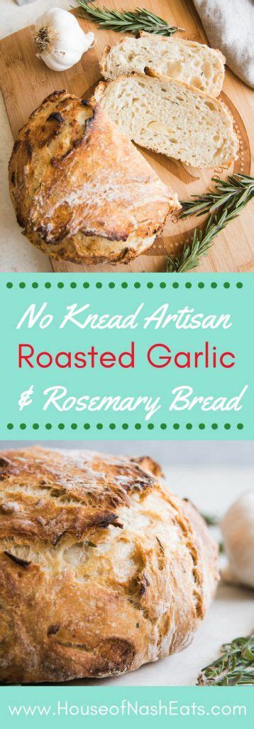 Roasted Garlic And Rosemary No Knead Artisan Bread Recipe Artisan