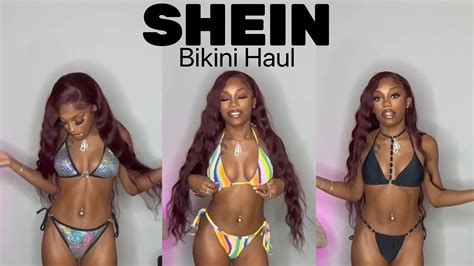 SHEIN Unboxing Try On Bikini Haul YouTube