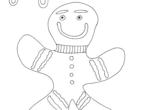 Gingerbread Man Colouring Page Teaching Resources