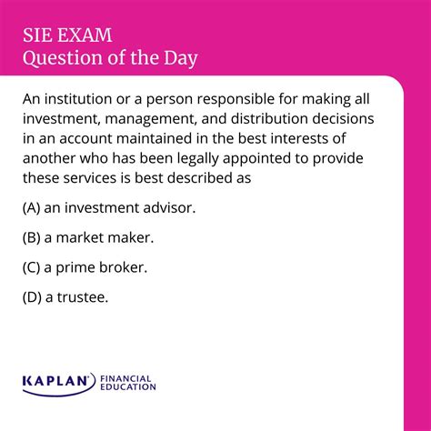 Here's your SIE® exam... - Kaplan Financial Education