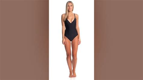 Volcom Simply Solid One Piece Swimsuit Youtube