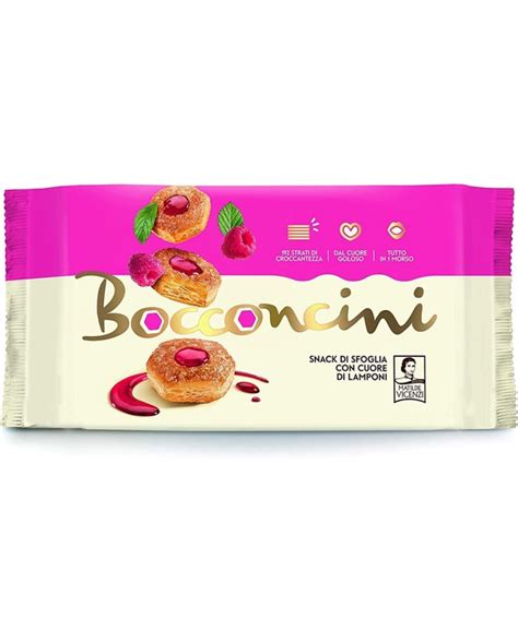 Vicenzi Bocconcini Di Pasta Sfoglia Con Cuore Di Lamponi Gr