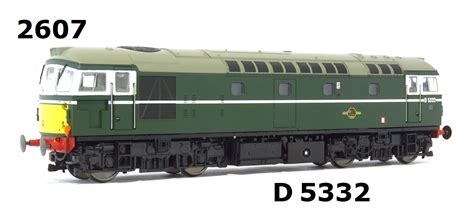 Heljan 2607 Class 26 1 D5332 In Br Green Livery Small Yellow Panels Olivias Trains