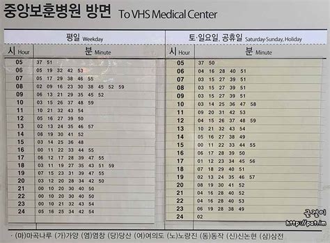 9호선 한성백제역 지하철 시간표 20239 글걸이