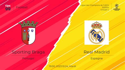 Sporting Braga vs Real Madrid 2023 10 24 Prédiction de match