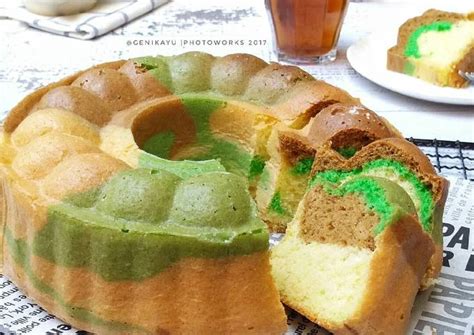 Resep Marble Sponge Cake Bolu Marmer Oleh Genika Yulia Cookpad