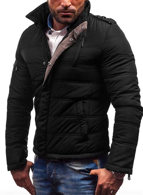 BOLAWOO Chaqueta Acolchada Impermeable Del Invierno De Hombres Los