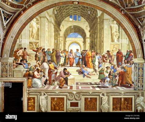 School Of Athens 1510 11 Fresco By Artist Raphael Raffaello Sanzio