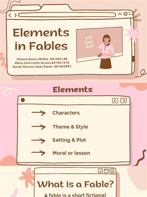 Elements of Fables | PDF | Fable | Anthropomorphism