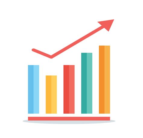 Growth Bar Graph Cartoon Icon Vector Illustration 20364046 Vector Art