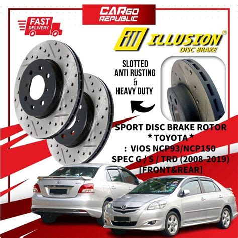 Illusion Sport Disc Brake Rotor Toyota Vios Ncp Ncp Spec G S